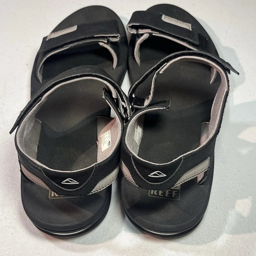 Reef Fanning Baja Sandal Bottle Opener Men's sz. 13 US‎ 46 EU Black Tan